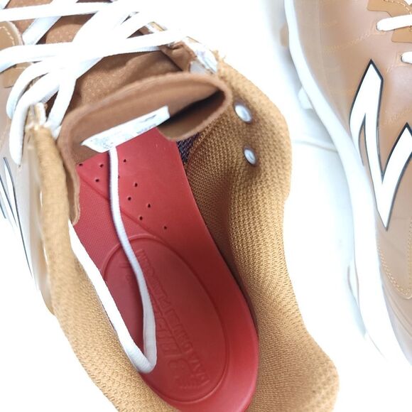 New Balance Men’s 4040v5 TPU Molded Baseball Cleats Texas Orange Size 16 main image 11